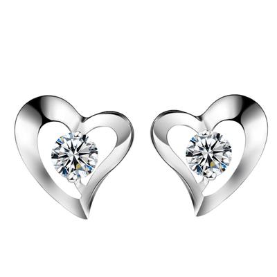 Hypoallergene Silberstecker für Damen - Koreanischer Modeschmuck Geschenk für Valentinstag oder Qixi-Fest.
