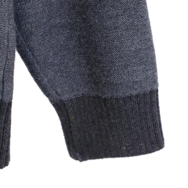 Burberry Made In Japan Knit Jacket M Gray Sanyo Shokai Men's Used