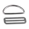 Belt Keeper D Ring Lightweight Portable Silver Stainless Steel