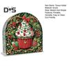 Christmas Cake Cup Paper Towel Holder Tissue Stand for Home Office Decor Portable Kitchen Paper Towel Organizer Supplies