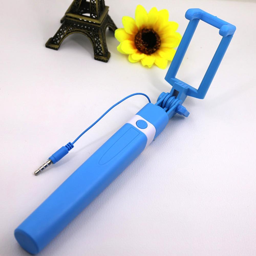 Type-C Plug Mini Wire Controlled Selfie Stick 3.5mm Plug Extendable Selfie Stick  Cellphone