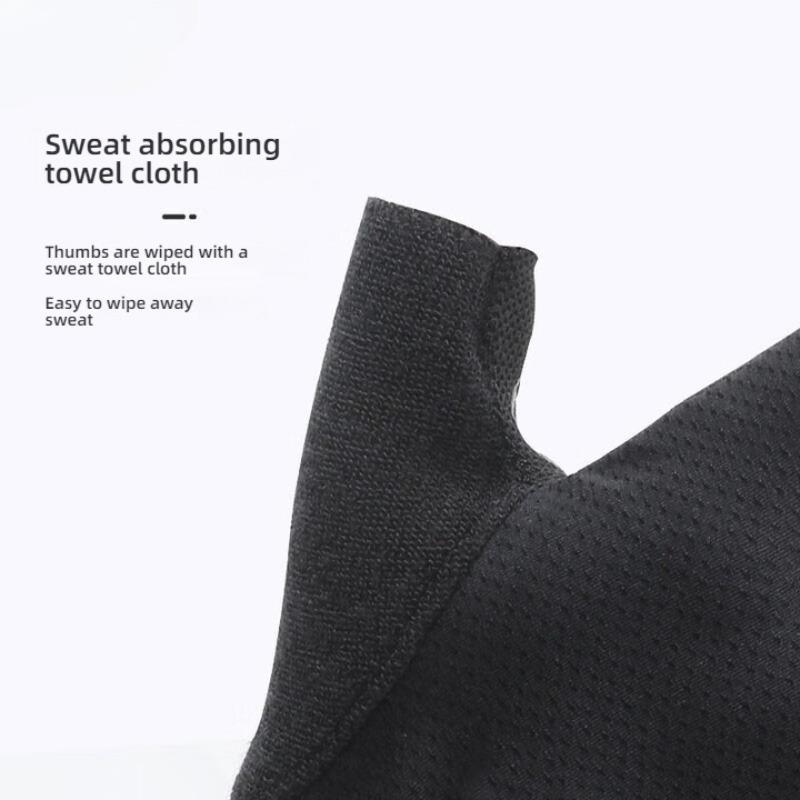 Outdoor Camping Motorrad Fitnesshandschuhe Rutschfest Unisex Handschuhe Stoßfest Fingerlose Handschuhe Fahrradausrüstung