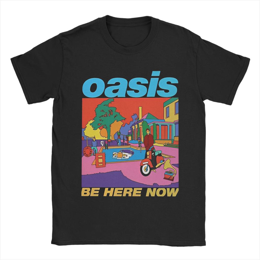 Funny O-Oasis Definitely Maybe T Shirt Men's Cotton Short Sleeve O-neck Summer Top Tee