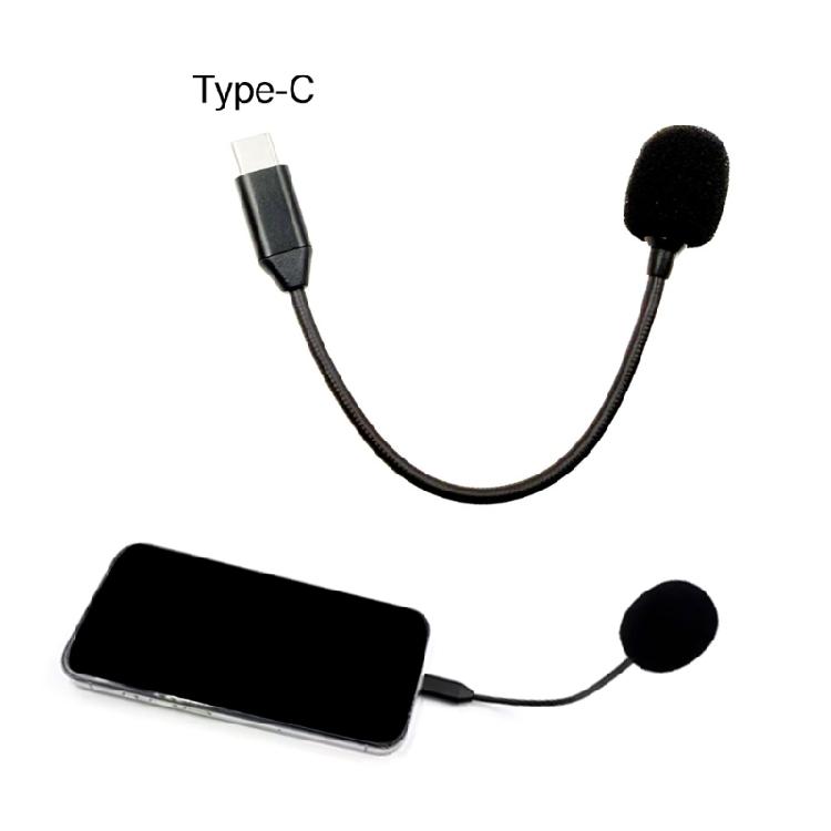 Detachable Type C Microphones Boom for Online Meetings and Music Recording Without Extra Driver