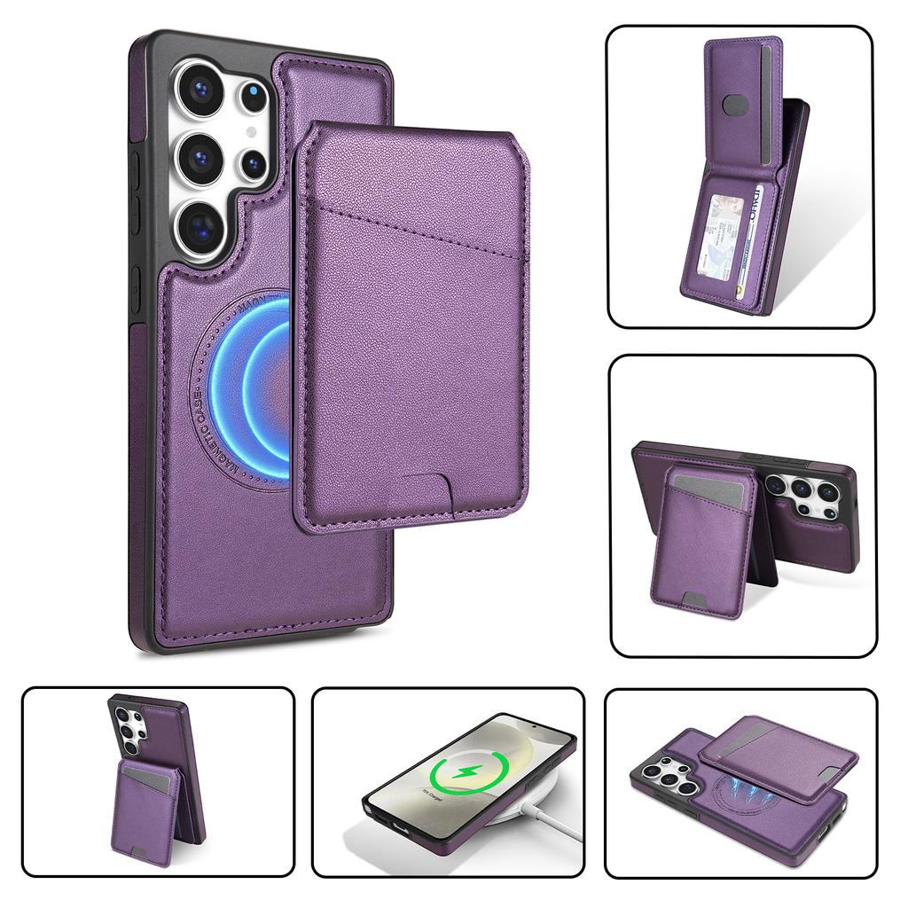 2 In 1 Detachable Wallet Magnetic Card Holder Case for Samsung Galaxy S25 Ultra S23 S24 FE S22 Plus A16 A55 A15 A54 Flip Cover