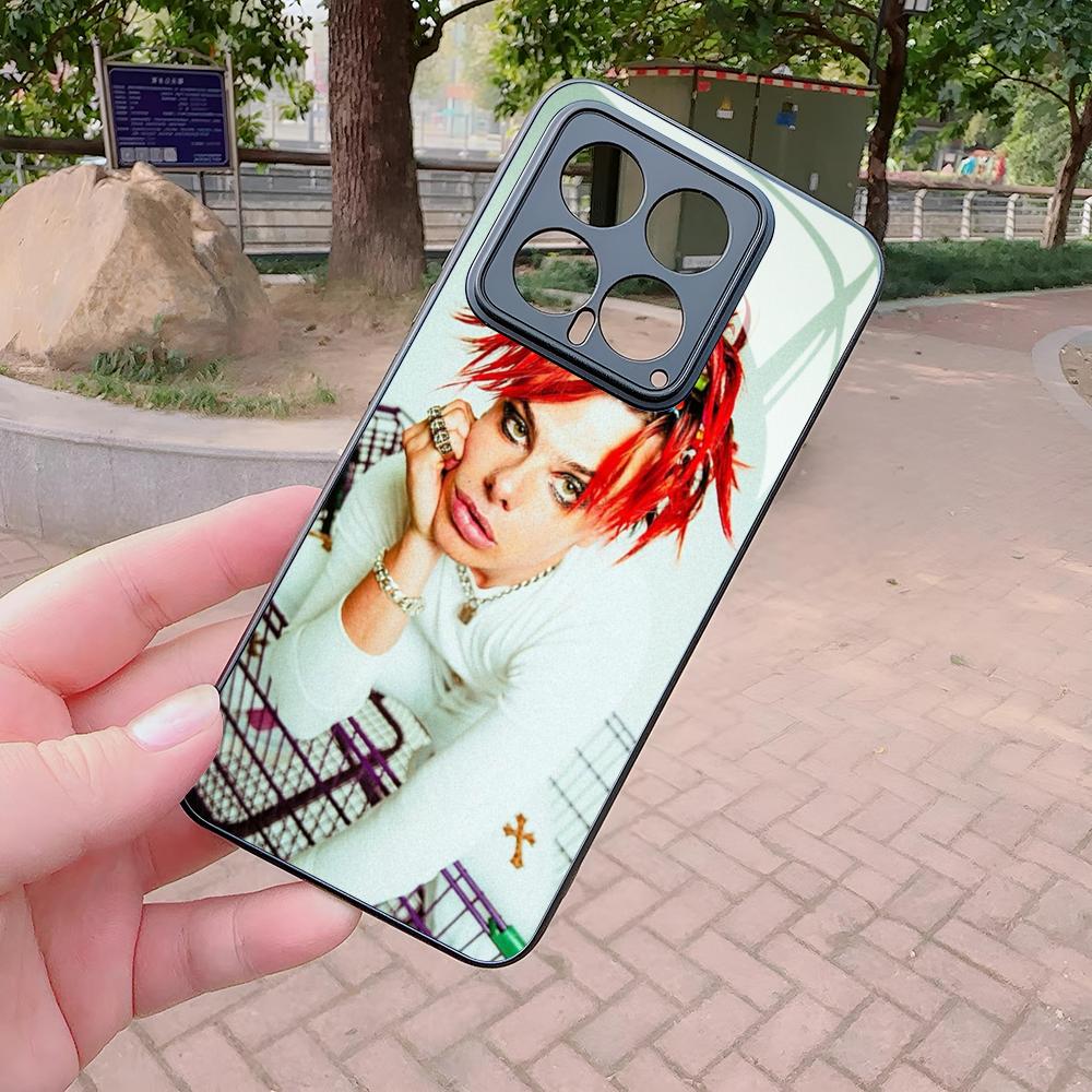 Yungblud Strawberry Lip Phone Case for Xiaomi Redmi Note 14 13 12 14c 13c 13x A5 A3 A2 Pro Plus Glass Cover