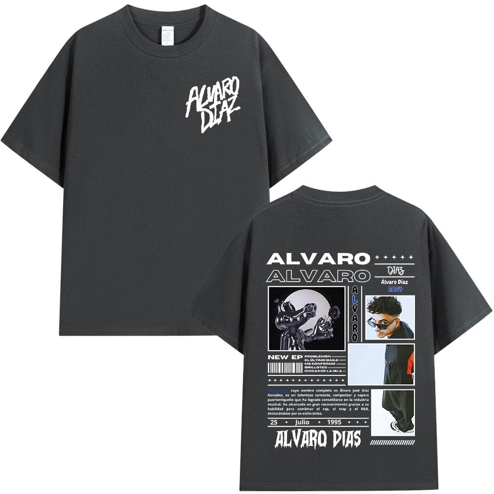 Alvaro Diaz Sayonara Album Graphic T Shirts Unisexs Clothing Hip Hop Fashion Oversized Short Sleeve Tshirt Casual Cotton Tshirts