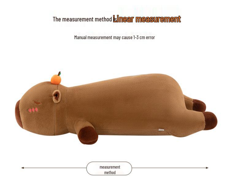 Large Capybara Plush Pillow - Birthday Gift & Bedroom Backrest
