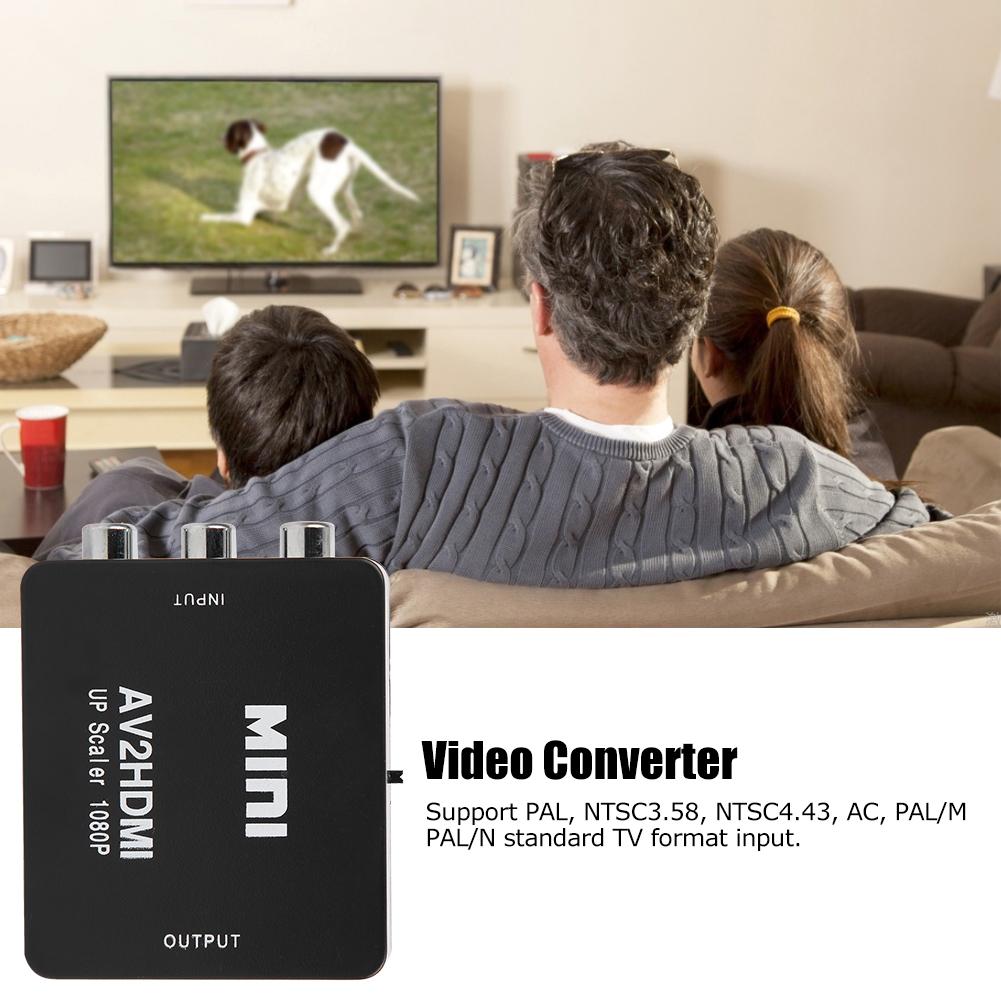 AV To 1080P 60HZ Output High Definition Adapter Video Converter with USB Cable