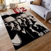 U2 Band Members Illustration Non-slip Rug Suitable for Living Room and Bedroom Sofas