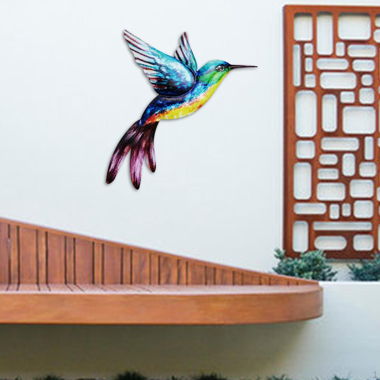 Hummingbird , Hanging Ornament Bird Sculpture Metal Statue for Door, Room, Indoor,
