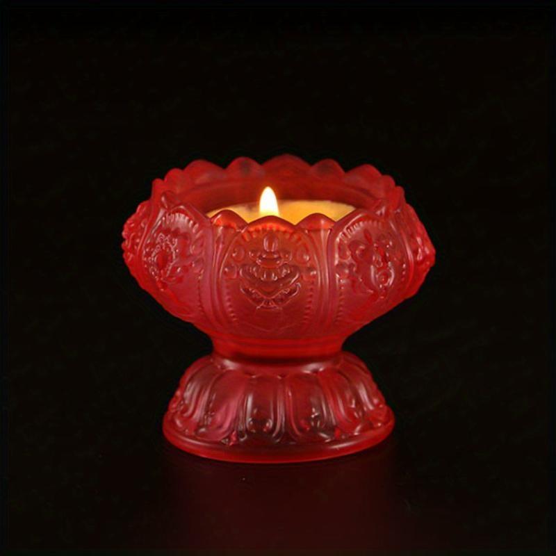 Lifo svícen glazovaná řemeslná dekorace Příznivý držák máslové lampy svícen Příslušenství pro domácí dekorace