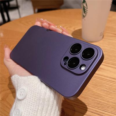 Powłoka Ultra cienka ochrona obiektywu Etui na telefon Iphone 14 13 12 11 Pro Max 13pro Max 14plus Matowy, odporny na wstrząsy zderzak Tylna okładka