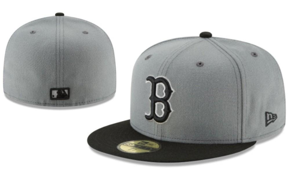 Boston Red Sox Klassische engan anliegende bestickte Baseballkappe mit Sonnenschutz
