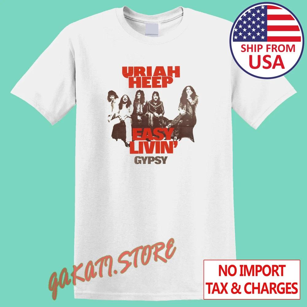 

Uriah Heep Easy Livin Gypsy Men s White Size S-5XL 2XL