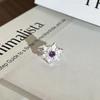 Elegant Watercolor Gradient Enamel Flower Ring for Women – Fashionable, Artistic Style, Index Finger Accessory, Light Luxury & Versatile Design.