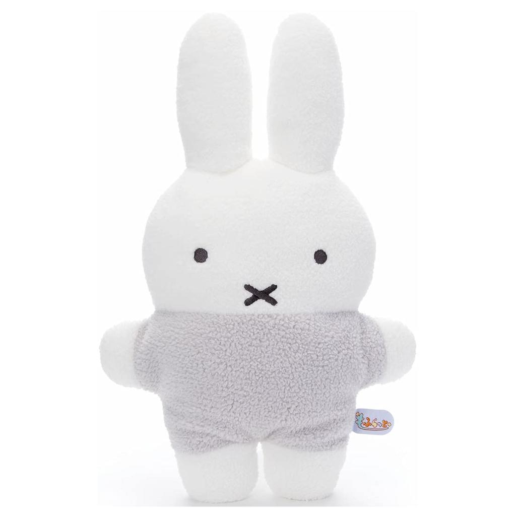 Bruna Moflatto Plush Cushion Miffy Gray Height 47cm Approx.