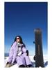 Waterproof Fleece-Lined Ski Suit: Warm Hooded Two-Piece Set for Men & Women