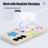 Buntes Sternenmuster Hülle für Samsung Galaxy S25 Ultra S24 S23 S22 Plus S21 S25 FE Magnetisch Für Magsafe Weiche Silikonhülle