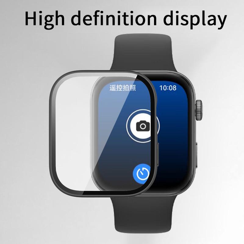 Tempered Glass Case for HUAWEI WATCH FIT 3 Samrt Band Full Coverage Bumper Protective Cover Screen Protector for Huawei Fit3