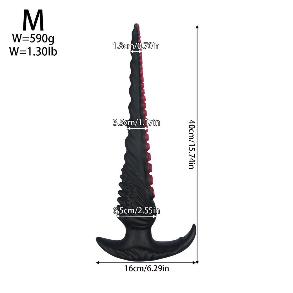 Extra Long Octopus Anal Plug - Wearable SM Toy with Alien Tentacles, Anal Whip Dildo for Unisex Rear Stimulation Adult Sex Toy