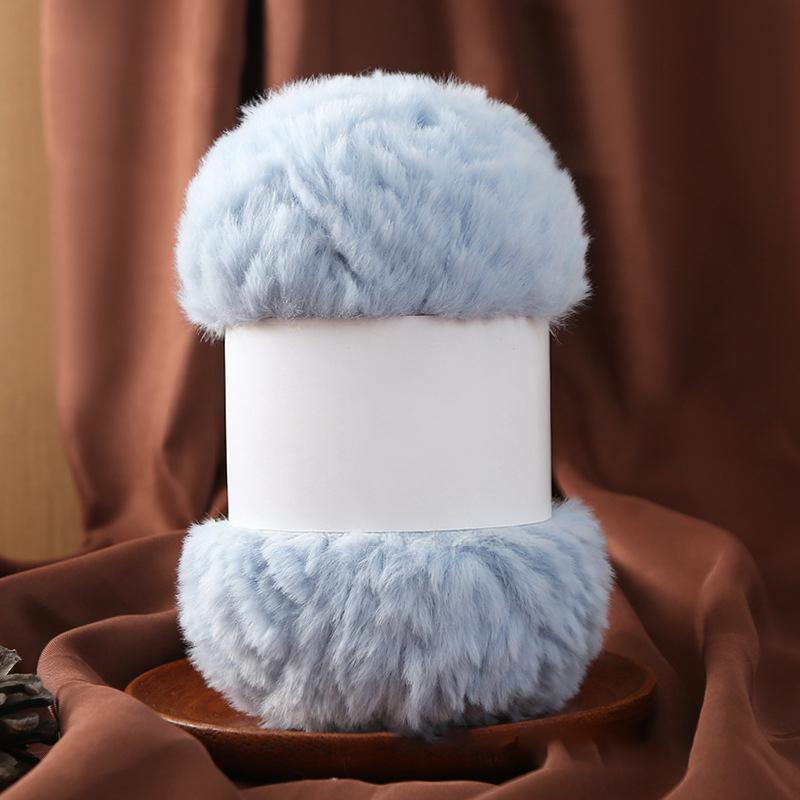 Wool Circle Solid Color Yarn Hand Woven Diy Scarf Hat Sweater Medium Thick Merino Wool Thread Soft And Comfortable Fluffy
