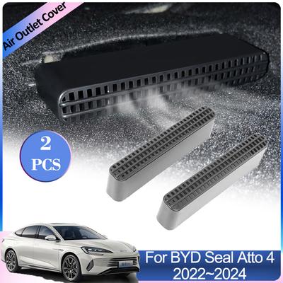 Air Outlet Cover for BYD Seal Atto 4 2024 2024 2024 Car Under Rear Seat Ventilation Conditioner Vent Exhaust Interior Accessorie