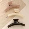 New Solid Color Big Hair Claw Clips Fashion Large Ponytail Hair Clip Shark Clip Small Stone Hair Clamps Hair Accessories