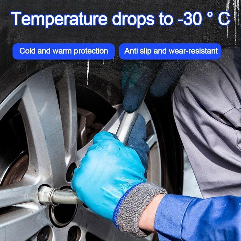 Work Gloves Cold-resistant Cold Storage Fishing Unisex Wear Windproof Low Temperature Outdoor Sport Blue Black