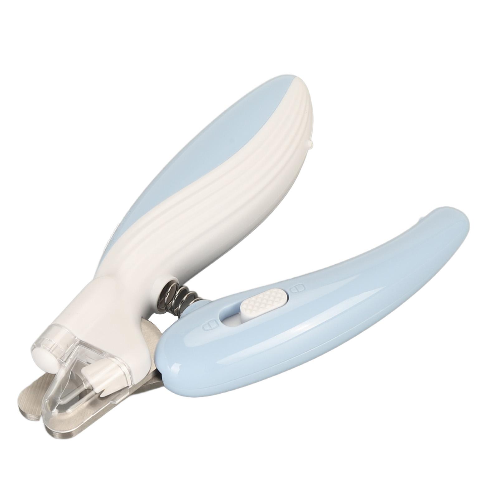 

Pet Nail Clipper LED Light Pet Claw Trimmer Stainless Steel Safety Dog Nail Clipper Ergonomic светло-синий