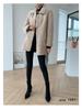 2025 Women's Real Wool Shearling Coat - One-Piece Lambswool Fur Outerwear, Off-Season Style