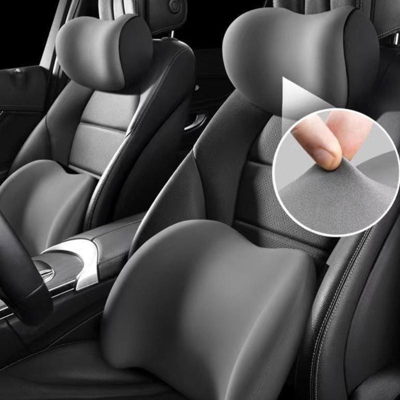 Double  Supporting Lumbar Neck Pillow with Breathable Fabric Designs Adjustable Posture Correcting for Drivers Office worker