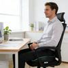 Comfortable Support Seat Pad With Central ventilation For Office Chair And Car Seat Soft Fabric Design
