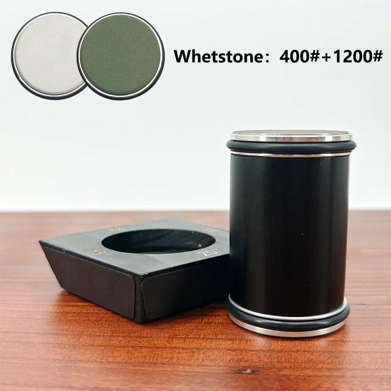 

Professional Rolling Knife Sharpener Kitchen Roller Sharpeners 4angle 15/18/20/22° Woodwork Sharpening System Wooden Magnet Base