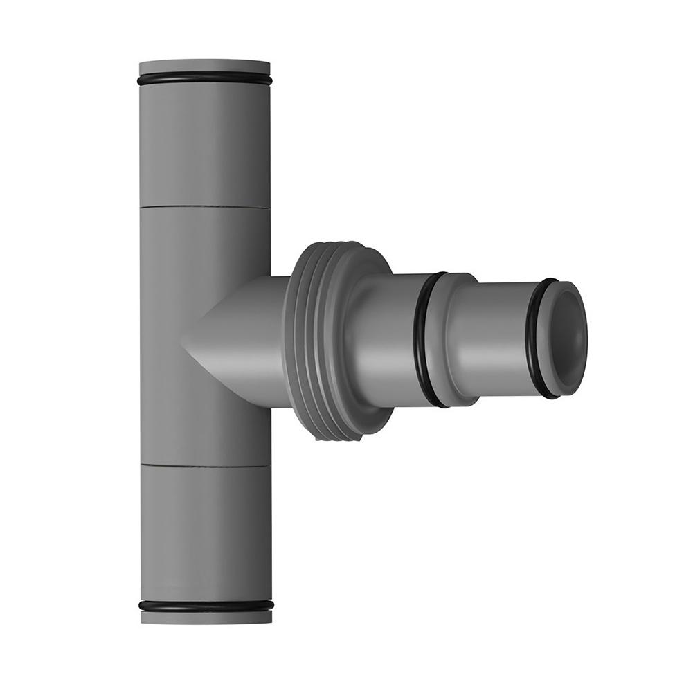 T Connector 3-Way Connector Pool Maintenance Compatibility For 32mm Hoses Compatibility For 38mm Hoses Effortless Setup