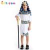 Stunning Egyptian Pharaoh And Princess Cosplay Costume For Kids In Vibrant Colors