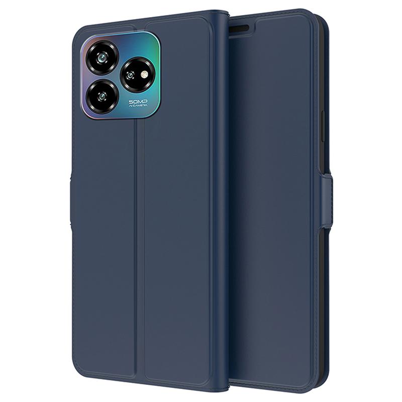 

Для ZTE Axon 60 Lite Чохол PU шкіра Тримач картки Підставка Захисний чохол для телефону Blue