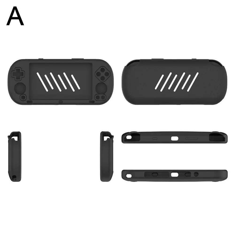 

For Trimui Smart Pro 5 Inch Game Console Silicone Case Drop-proof Shockproof Protective Cover For Trimui Smart Pro Accessories чорний