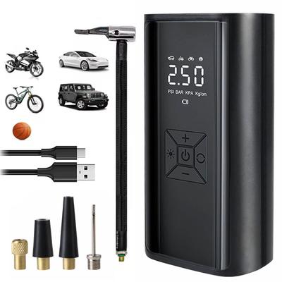 Padangų pripūtimo oro kompresorius Belaidis 150PSI 120W Oro pompa Nešiojamas padangų slėgio matuoklis LCD ekranas Įkraunamas Su LED lempute Skaitmeninis