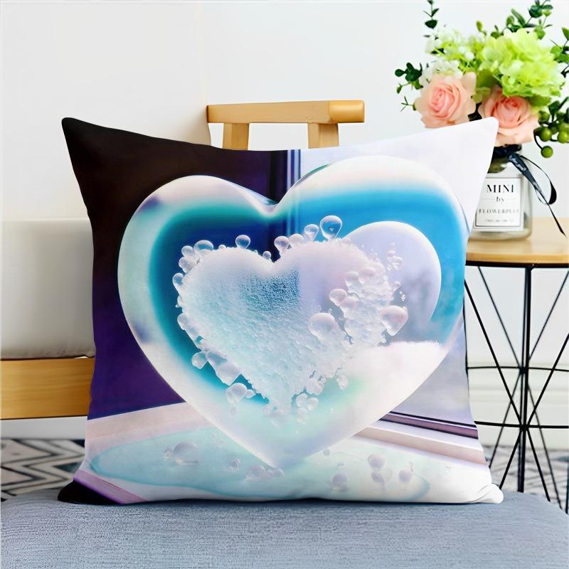 Ocean Beautiful Love Pillowcase Dormitory Decoration Office Living Room Home Pillowcase
