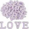 26Pcs A-Z Alphabe Rhinestone Letter Patches English Alphabet Pearl Alphabet Patch  Clothes