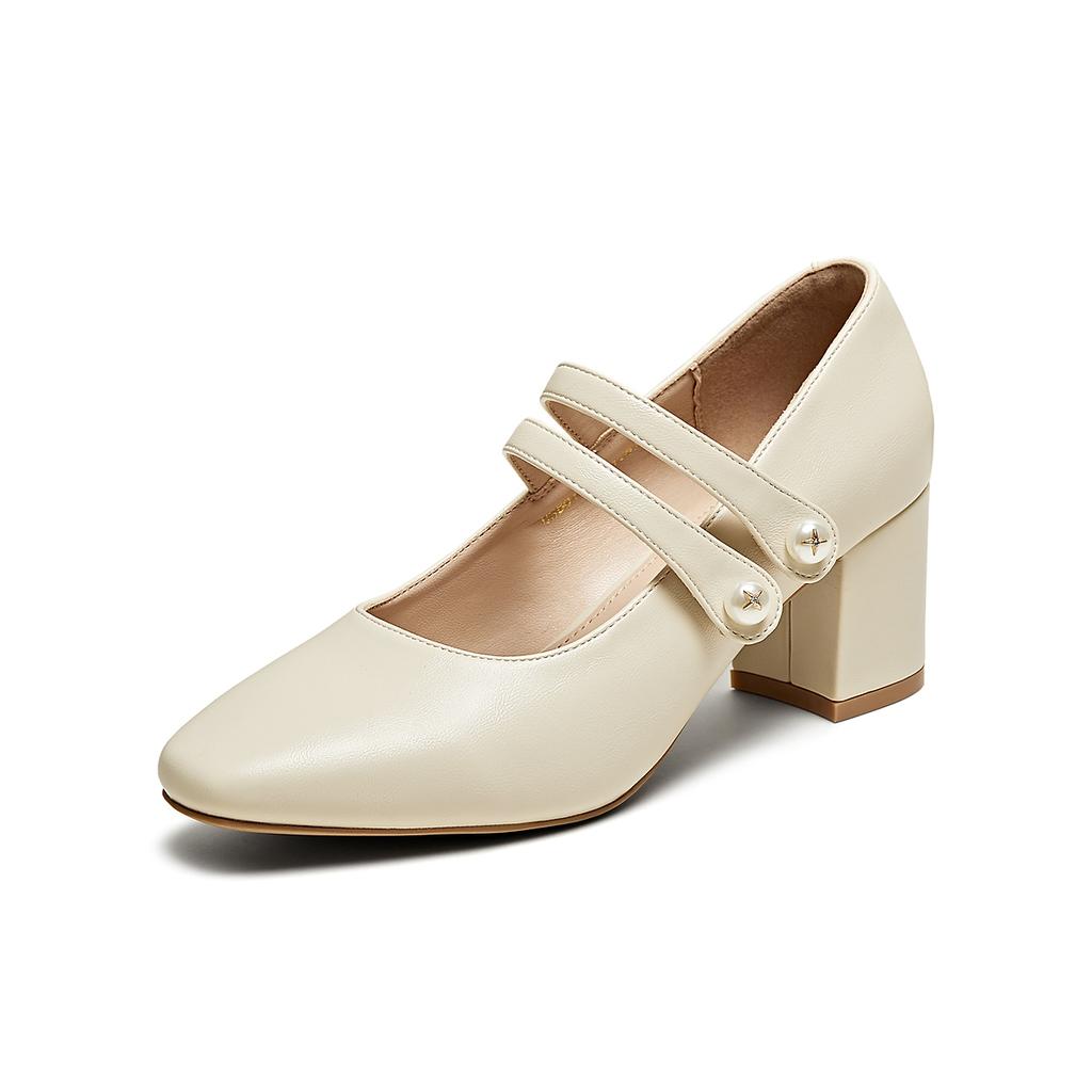 TATA/He She 2025 Spring Women's French Style Mary Jane Shoes
