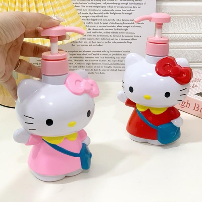 Hello Kitty Dispenser Bottle Storage Containers Cosmetics Perfume Container Bottle Travel Dispenser Bottles Portable Supplies