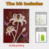 Crystal Pearl Painting 5D DIY Frame Decoration Painting Flower Home Wall Decoration Transparent Pearl Gemstone Painting Picture Art Crafts
