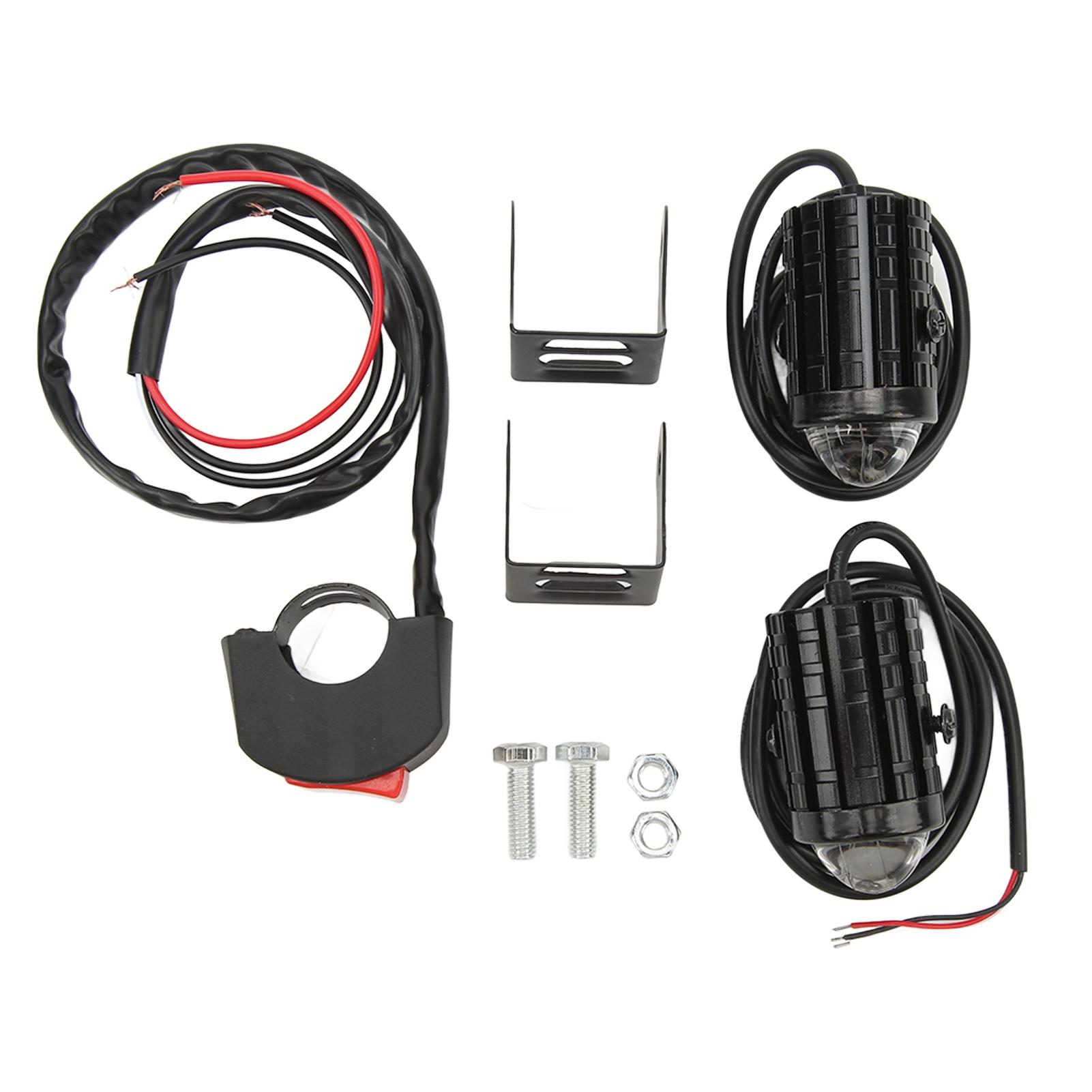 

2 шт. светодиодный прожектор для мотоцикла 24 Вт ВКЛ ВКЛ ВЫКЛ дальний ближний свет противотуманная фара для автомобиля грузовика квадроцикла внедорожника