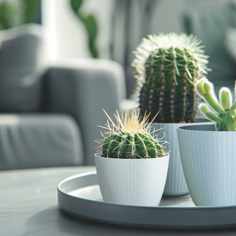 White Plastic Flowerpot 138x115 Cm Striped Cover for Lamia Flowers