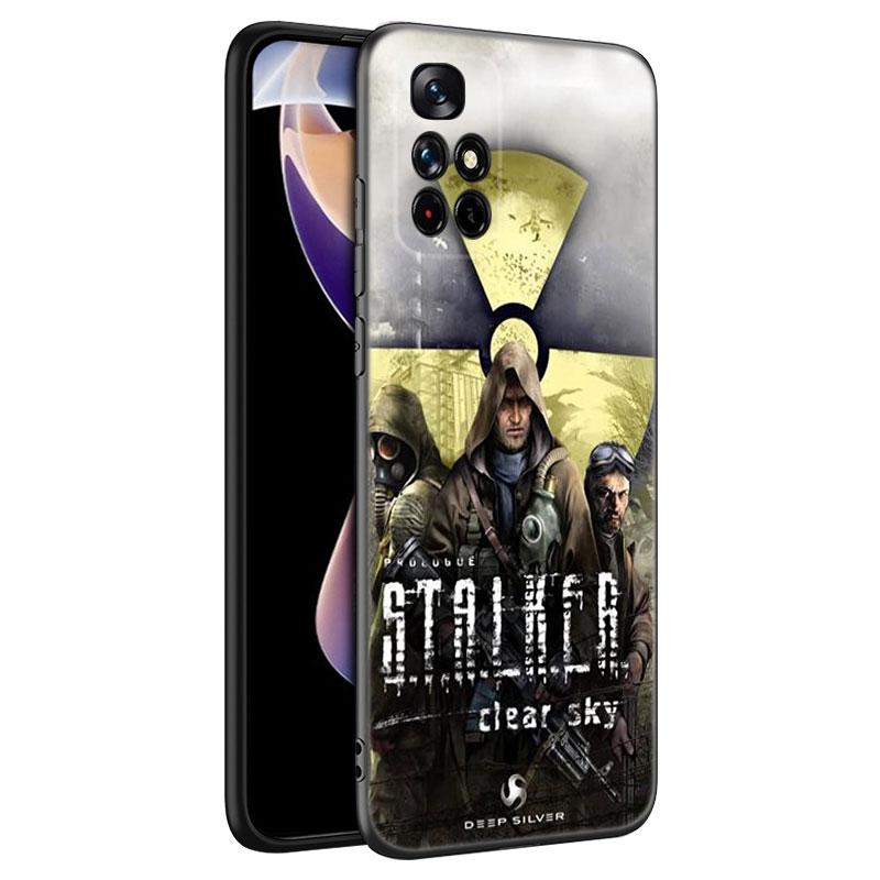 Silikonový kryt na telefon Game Stalker Clear Sky Black pro Xiaomi Redmi Note 10 11 11S 12 13 4G 8 9 11T Pro 5G Plus 8T 9S 10S 12S