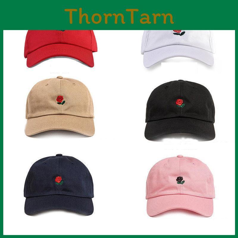 Cappellino da Baseball Snapback Premium Nuovo The Hundreds Dad Hat Ricamato con Fiore Rosa