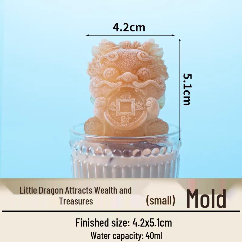 Crocodile-Shaped Silicone Ice Cube Tray for Whiskey – Large, Food-Grade, Cartoon Design