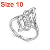 Creative Inlaid CZ Zircon Exaggerated Curve Wrapped Finger Rings Fashion Dainty Hollow Ice Cream Shaped Ring Punk Party Zircon